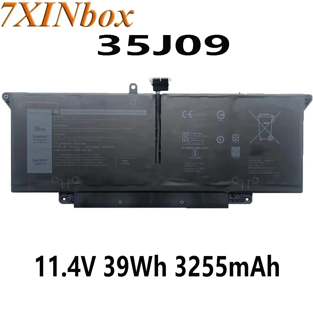 7XINbox 35J09 11.4V 39Wh 3255mAh battery for Dell Latitude 7310 7410 WY9MP XMV7T YJ9RP series