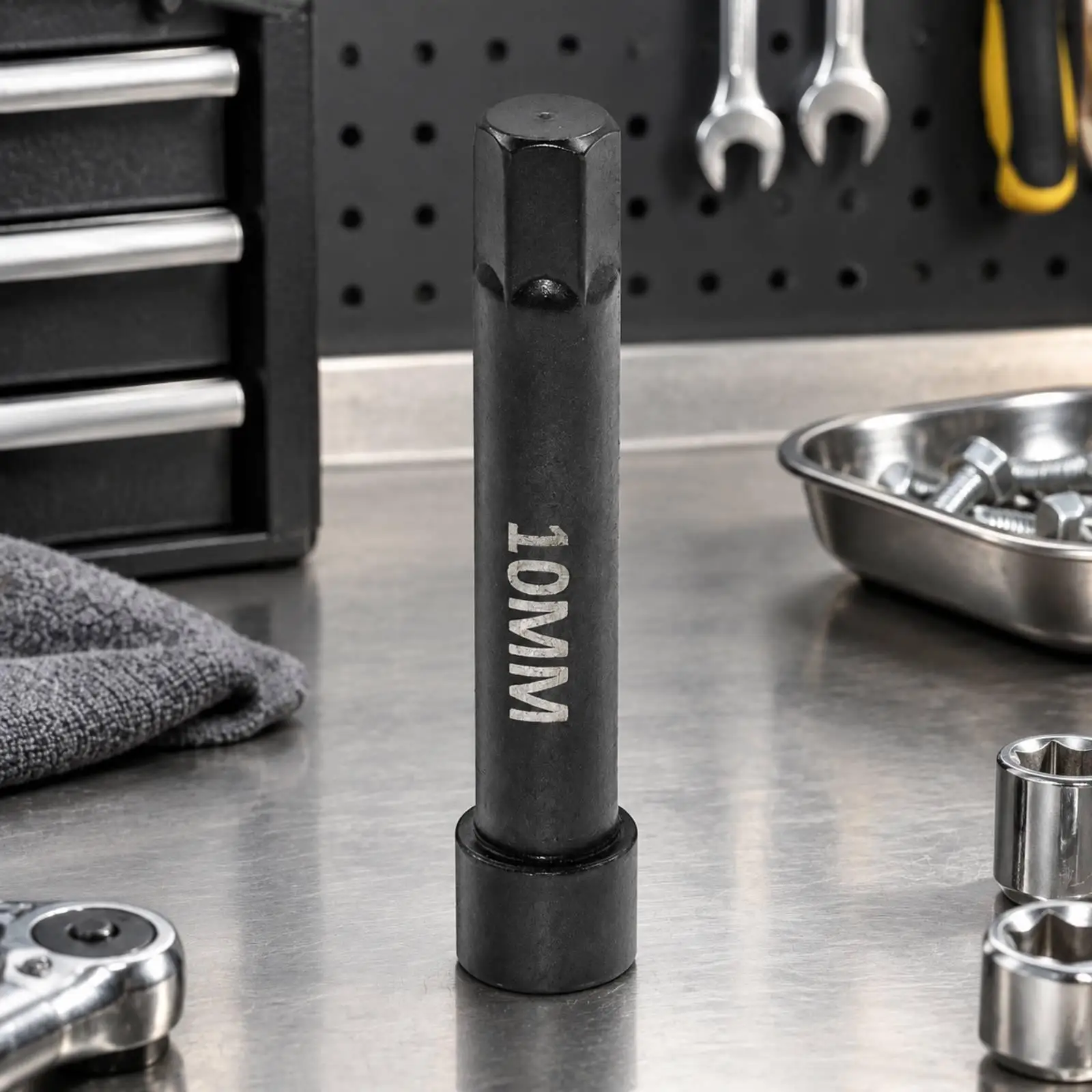 10mm Hexagonal Socket Tool High-Strength One-Way Alternator Pulley Service Tool Long-Lasting Professional for Mechanics