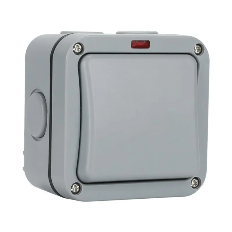 Outdoor Waterproof Wall Switch IP66 One Open/Two Open Buttons Waterproof And Dustproof Wall Switch Socket Box