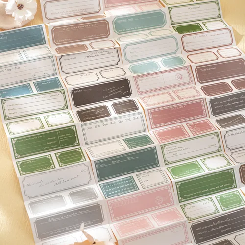 Imagen 2 del producto 30 unids/lote, Bloc de notas, Material de papel, pequeña belleza, diario basura, papel de álbum de recortes, papel de decoración de fondo Retro