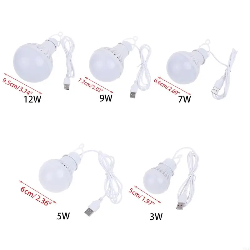 여행 야시장을 위한 A9LF 옥외 천막 램프 비상등 LED 전구 USB 빛