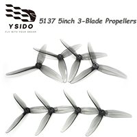 2/4/8Pairs 5137 Propellers 5inch 3-Blade RC Prop Blade for Remote controller FPV Freestyle Racing Drone Quadcopter Mark4 Model