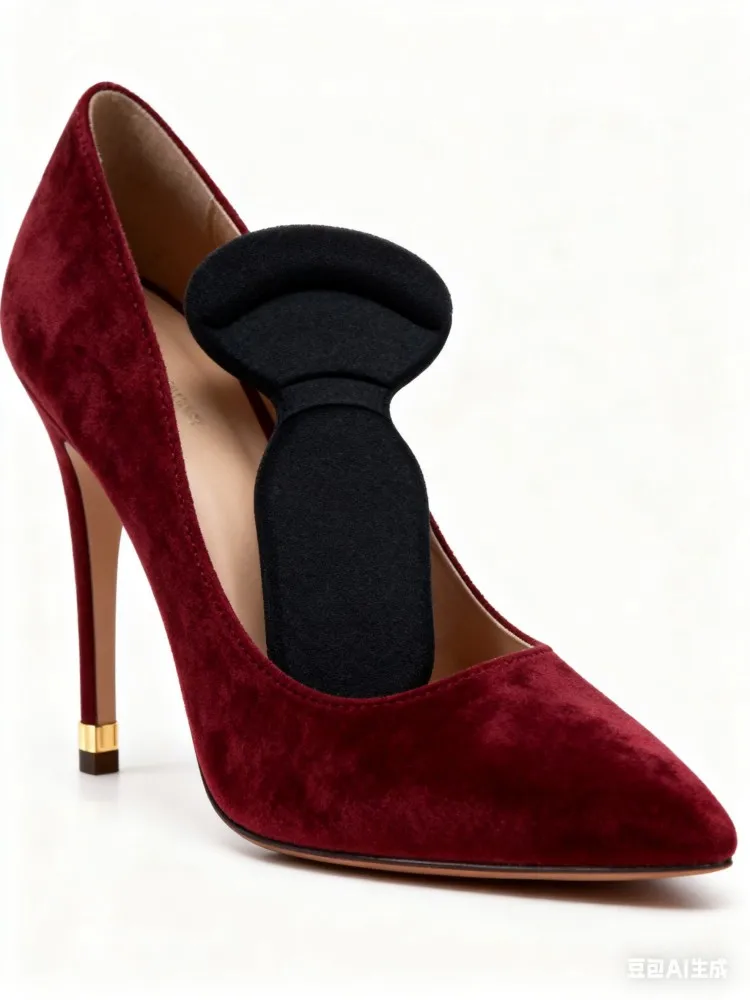 زوج واحد من نعال نصف الكعب العالي - وسادات وسائد ذاتية اللصق مضادة للانزلاق، مقابض كعب ناعمة ومريحة للأحذية كبيرة جدًا، وقابلة لإعادة الاستخدام #1