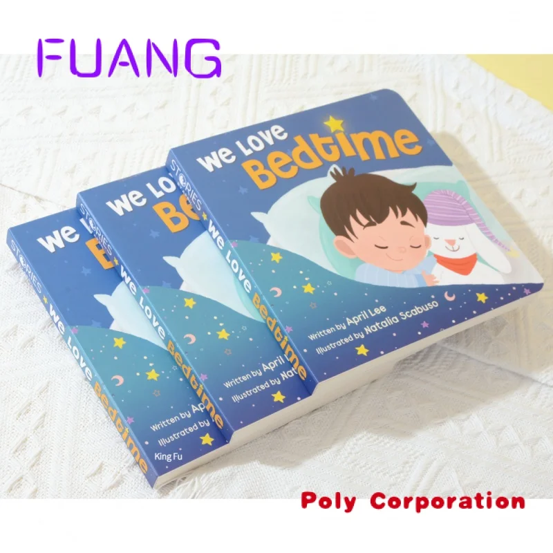 Custom  High Quality Printer Custom Cardboard Books Print Children Kids Board Book Printing Service