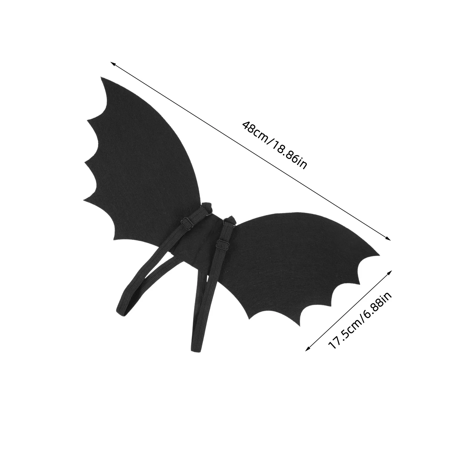 Halloween Fledermausflügel Kostüm für Kinder Schwarzer Flügel Cosplay Kostüm Partybevorzugung Dress Up Prop Kind Performance Kostümzubehör