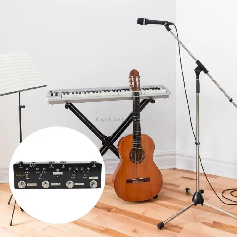 Professional Guitar Buffer Pedal with High Impedance Input for Clear and Noise Reduction in Effects Chain