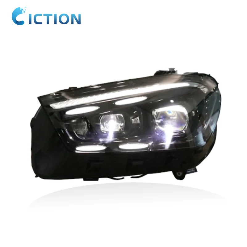 Auto New Style for Mercedes Benz GLE W167 Headlight Assembly 2020-2024 Modified LED Lens Daytime Running Lights Car Accessories