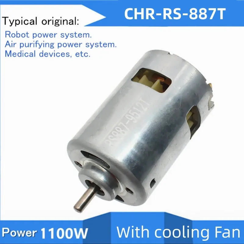 

CHR-RS887 Carbon brush dc motor,Low voltage Big power 1100W,CW/CCW,18V 23500RPM For Schmeiser Robot