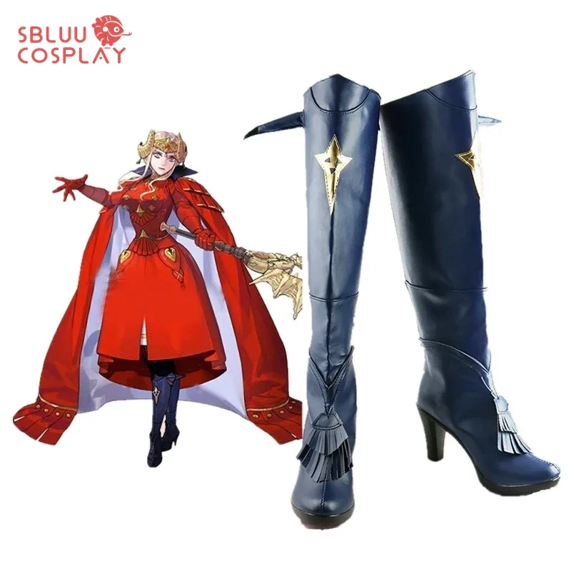 SBluu Cosplay Fire Emblem Three Houses Edelgard Von Fresberg Boots Cosplay Shoes