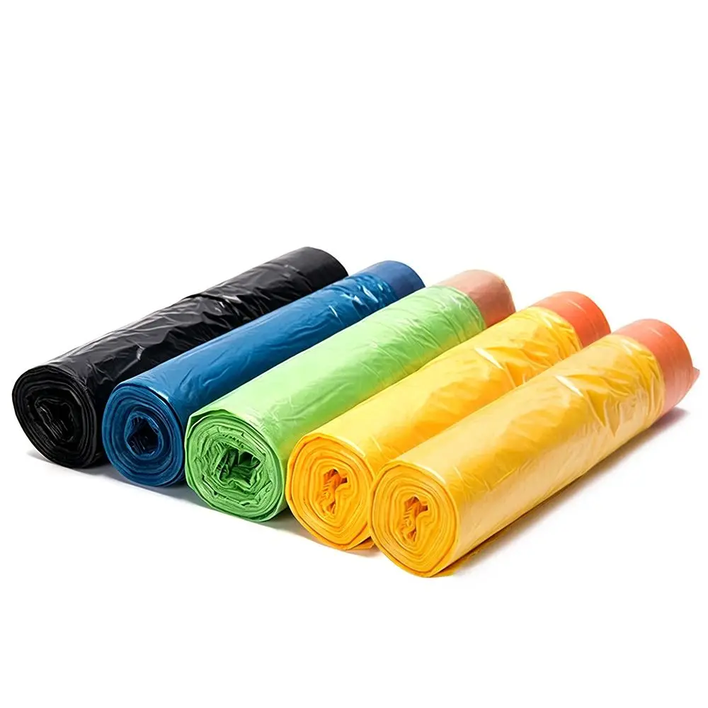 75pcs Large Capacity Drawstring Garbage Bags Thickened Drawstring Closure Drawstring Trash Bags Disposable Waste Bags