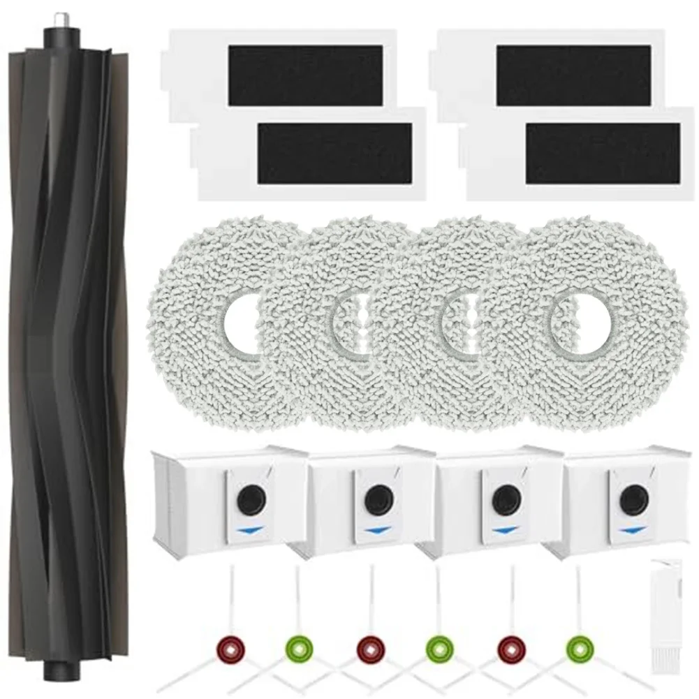 Complete Cleaning Accessories Pack for ECOVACS T20 For Omni Max Pro Features Main Brush Filter Bags Side Brushes