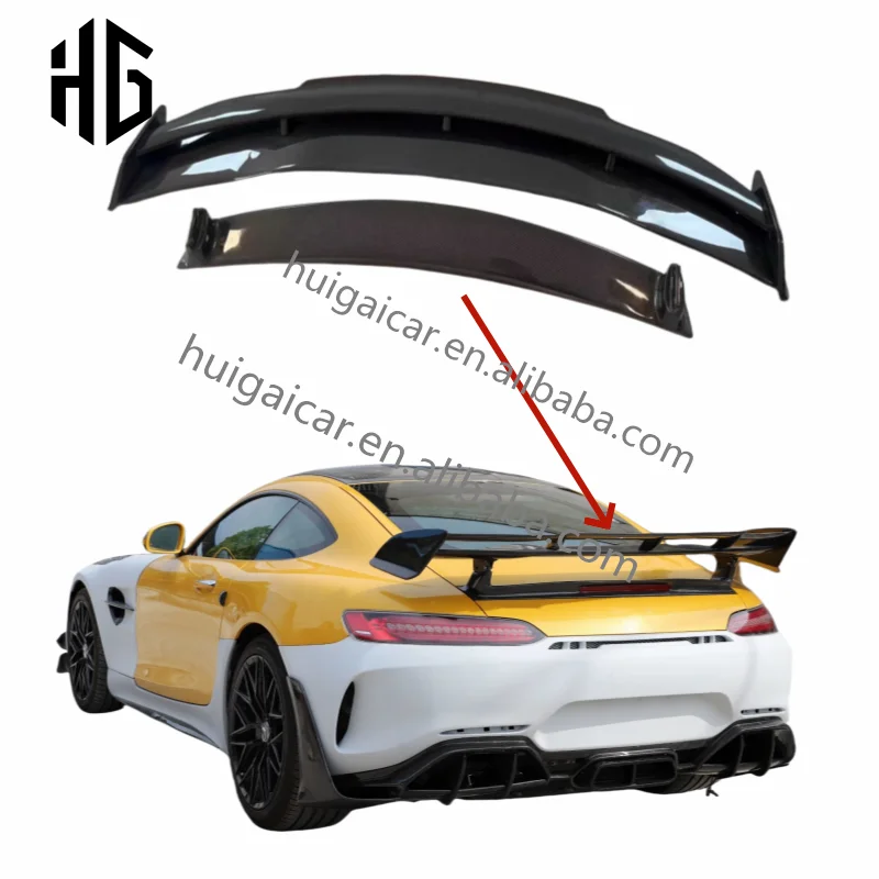 

Vehicle Accessories GTR PRO Style Carbon Fiber Rear Spoiler Exterior Trims For Mercedes Bens AMG GT Trunk Spoiler Wings