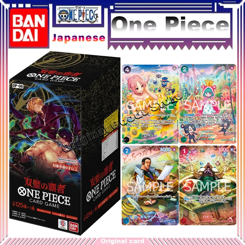 

Original Bandai One Piece Cards Japanese Version OPCG OP-06 Trading Card Wings of The Captain Booster Box Anime Collection Cards