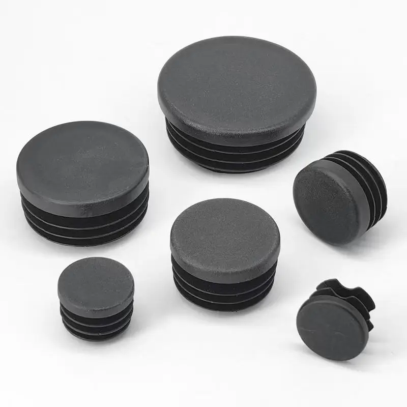 Round Plugs OD(10--140mm) Black Plastic End Caps|Office and Patio Furniture Finishing caps | Fitness Eqpt End Caps