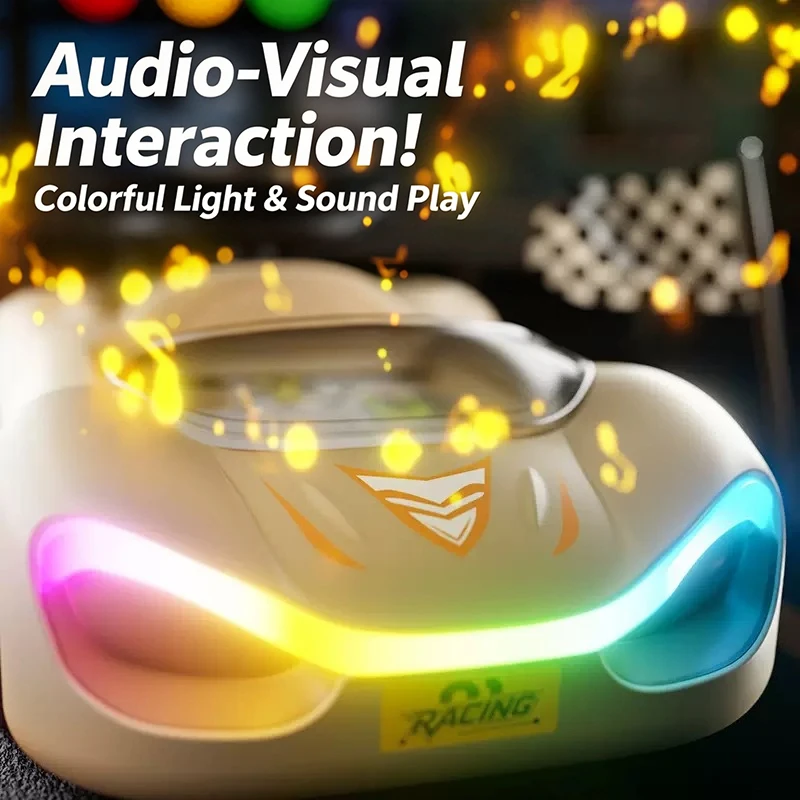 Steering Wheel Driving Toy Simulated Electric Driving Car with Sound Racing Obstacle Avoidance Game Adult Xmas Birthday Gifts