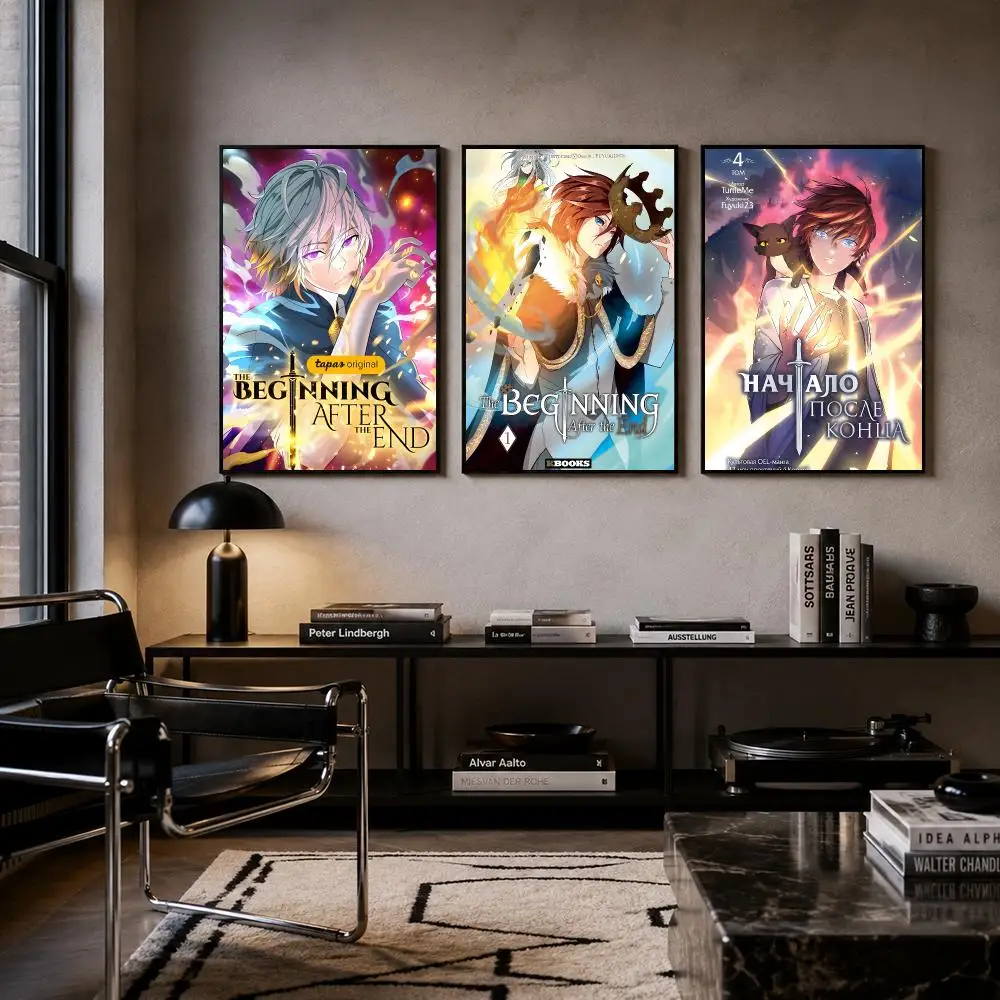 Webtoon The Beginning After the End Poster Self-adhesive Art Waterproof Paper Sticker Coffee House Bar Room Wall Decor