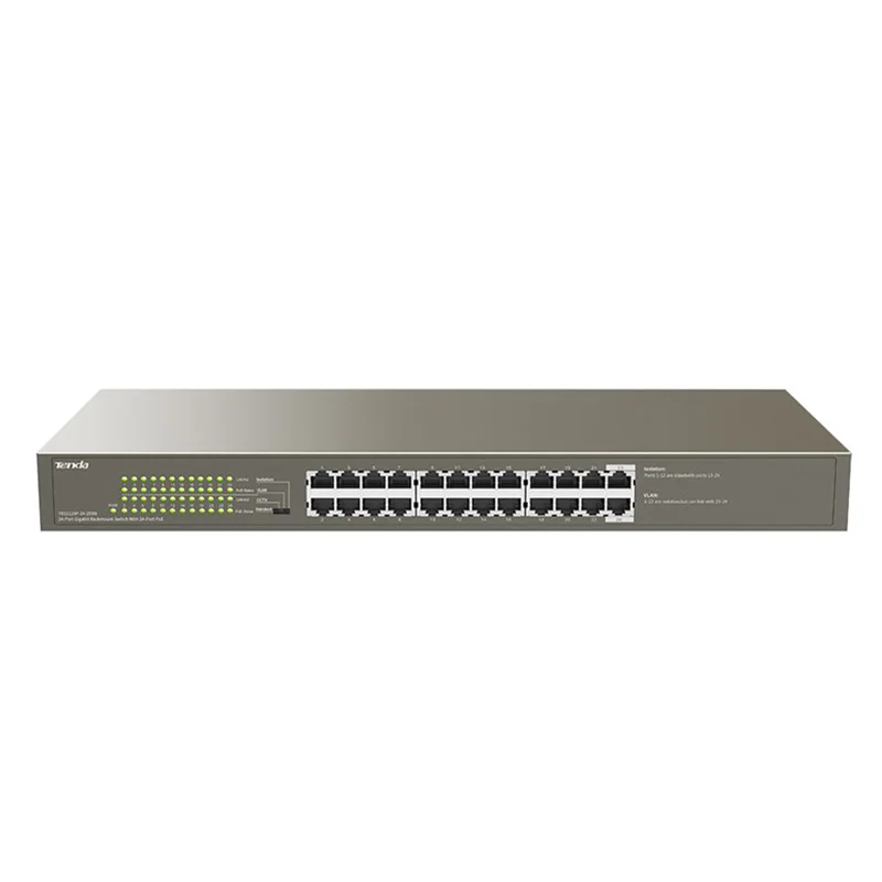 

Tenda TEG1124P-24-250W 1000M PoE 24 порта Gigabit AP IP Cameras Ethernet Switch