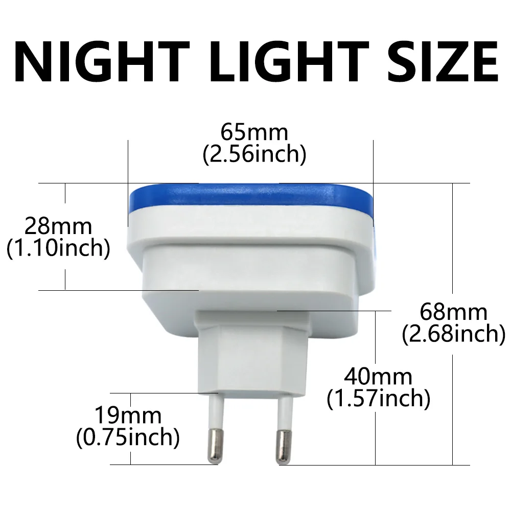 Sensor Night Light With EU Plug Smart Motion Sensor LED Night Lamp Wall Light For Home Aisle WC Bedside Lamp For Hallway Pathway