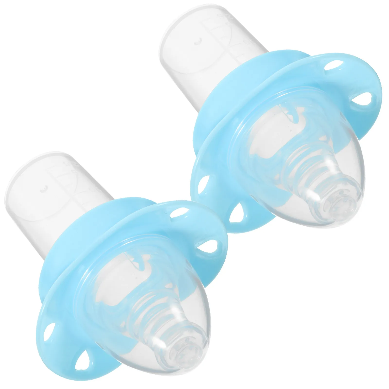 2pcs Medicine Dispenser Silicone Pacifier 10ml Capacity Newborn Feeding Juices Water Safe Infant Feeder Pacifier Durable