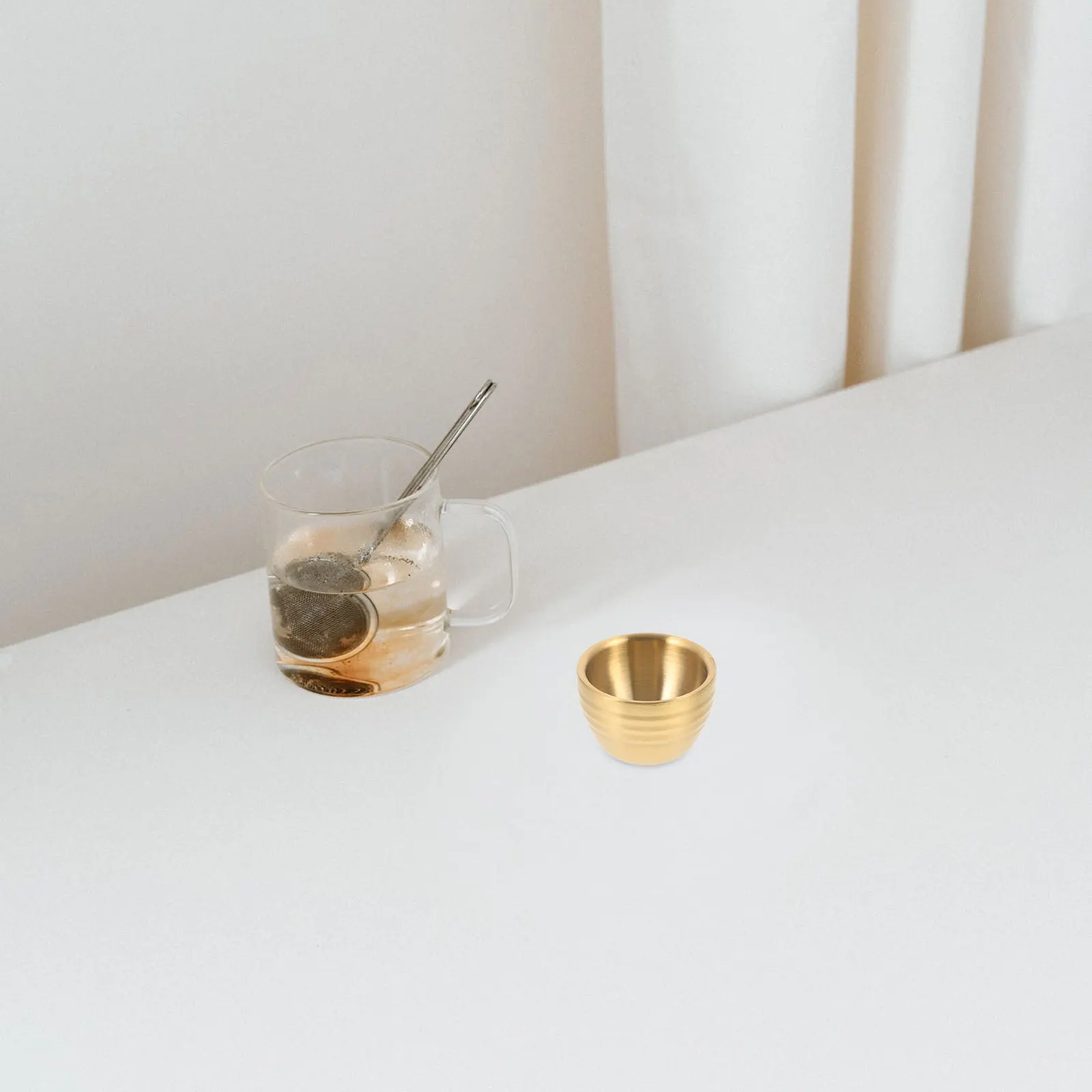 

Stainless Steel Beer Cup Reusable Metal Drink Container for Wine Tea Juice Lightweight Small Cup Portable Party Camping Outdoor