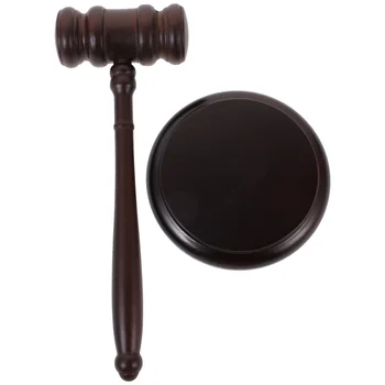 Marteau en bois pour la cour, le costume de jugement, les avocats, accessoire de maillet officiel