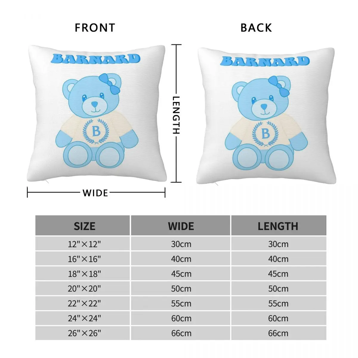 Barnard Millie The Dancing Bear Square Pillowcase Polyester Linen Velvet Printed Zip Decorative Bed Cushion Cover