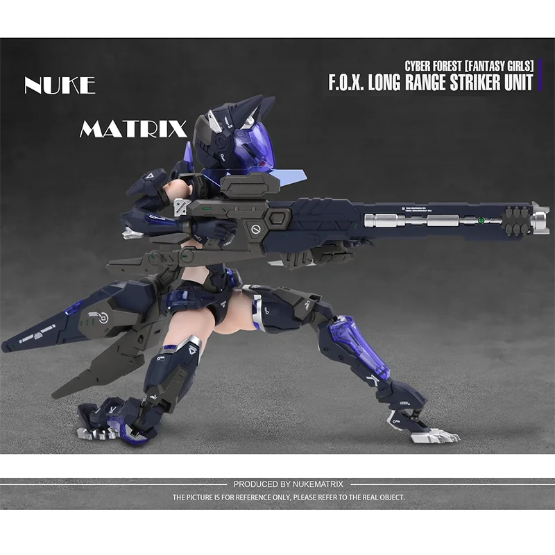 Nuke Matrix Cyber Forest Sniper Team Fantasy Girl Anime Night Shadow Hunting Woman Warrior Mobile Suit Figures Liked By Children