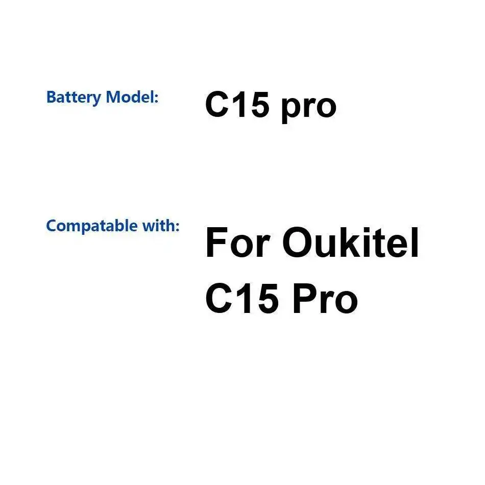 

Стабильный аккумулятор для мобильного телефона емкостью 3200 мАч для Oukitel C15 Pro
