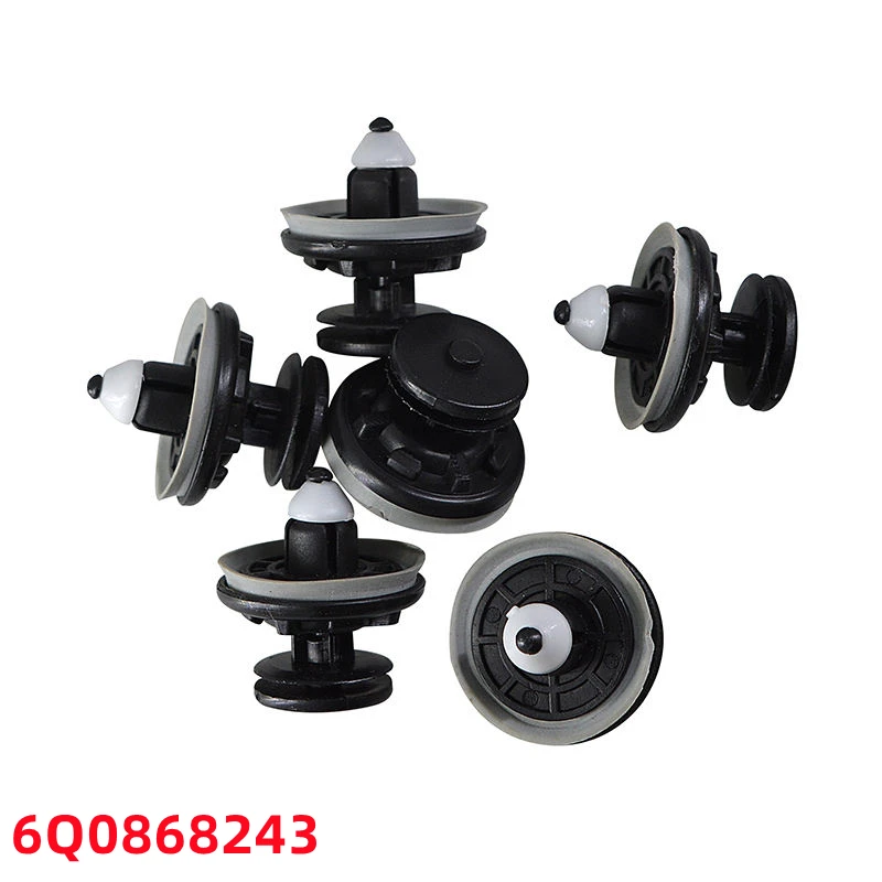 

10Pcs Nylon Retaining Clips Car Rivet Auto Fastener And Clip Door Trim Panel Retainer 6Q0868243 D223