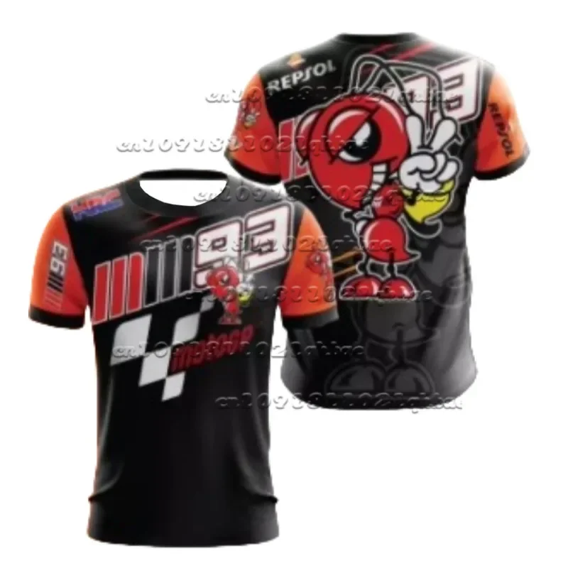 

Male and Female Motorcycle Enthusiasts Cycling Clothes Jersey Retro Quick Drying T-shirt Marquez NO.93 Breathable Casual T-shirt
