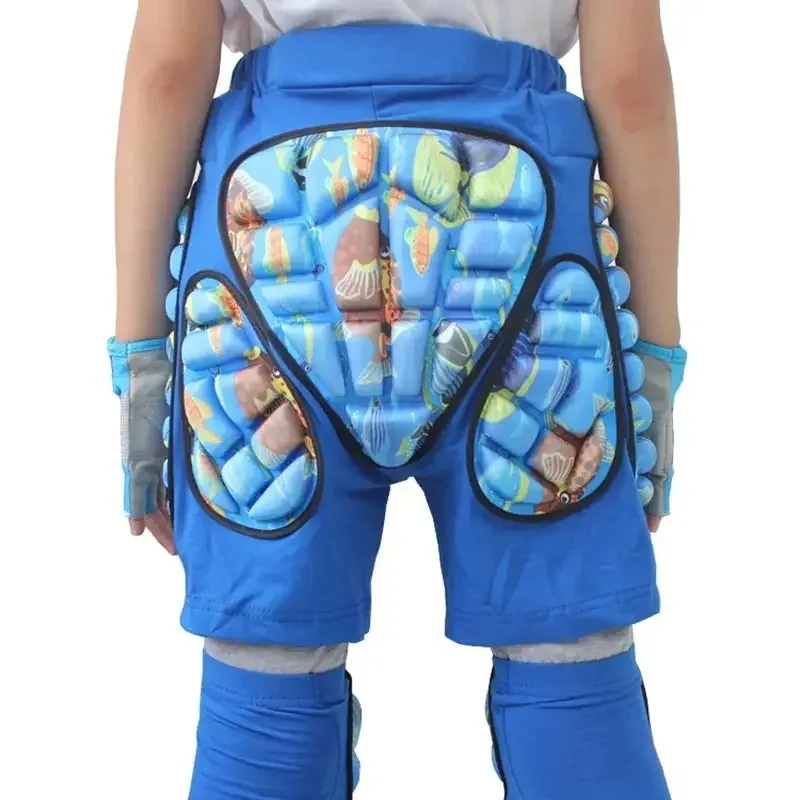 Kids 3D Protective Hip Pad EVA Short Pants Skiing Snowboard Skating Riding Protective Gear Drop Resistance Padded Protector