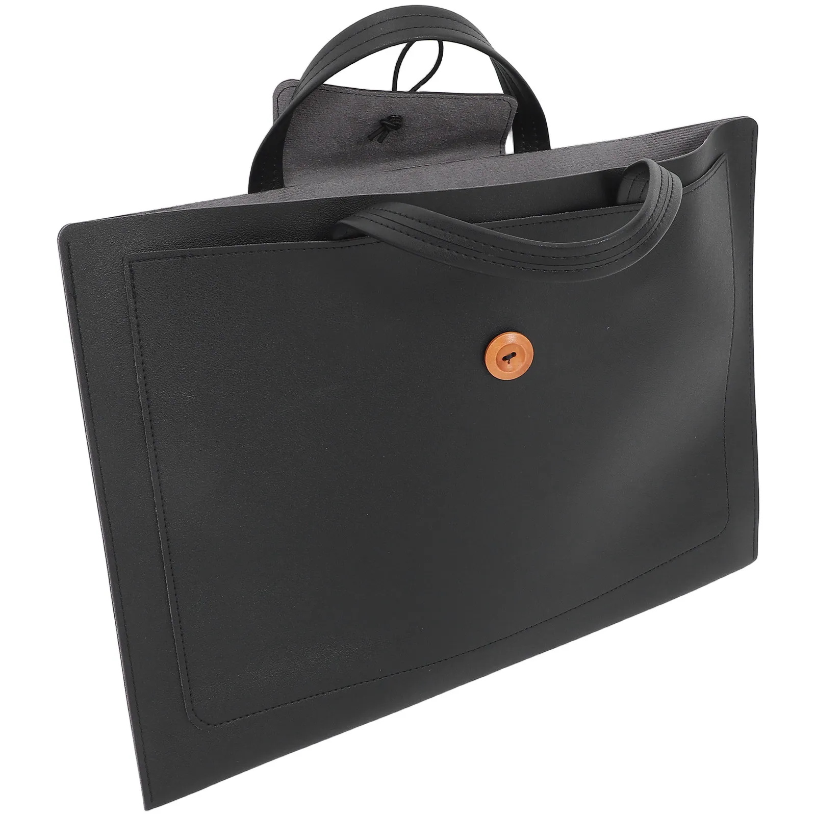 15 Inch Laptop Briefcase PU Business Tote Bag for Women Men Waterproof Protection Quick Access Pockets Professional