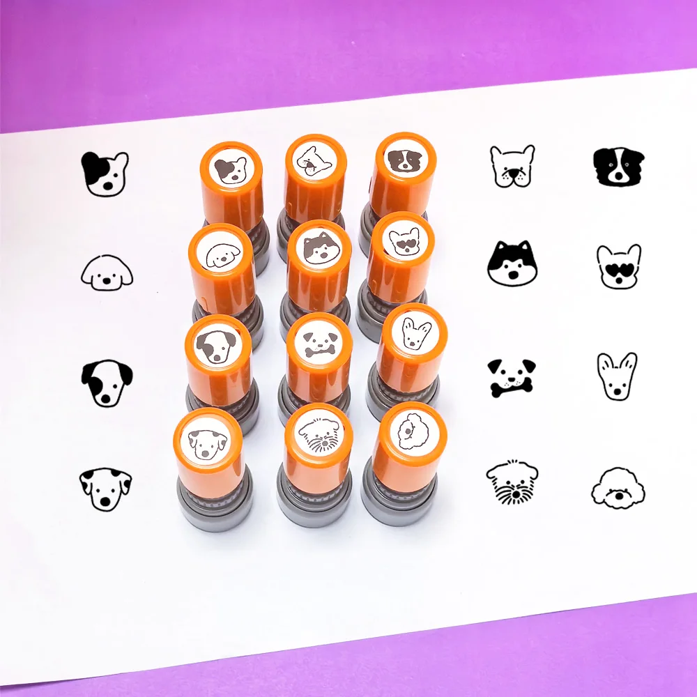 Dog Pattern Small Seal Class Activity Breed Dog Identification Teacher Encourages Stamp Pet Dog Seal Animal Stamp Funny Dog Seal