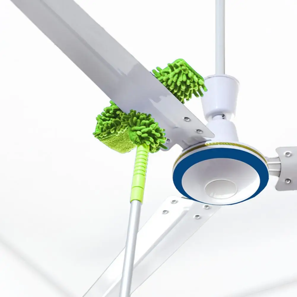 

Ceiling Fan Cleaning Brush with 140cm/170cm Long Handle Adjustable Length Cobweb Remover Flexible Fan Blade Dust Remover