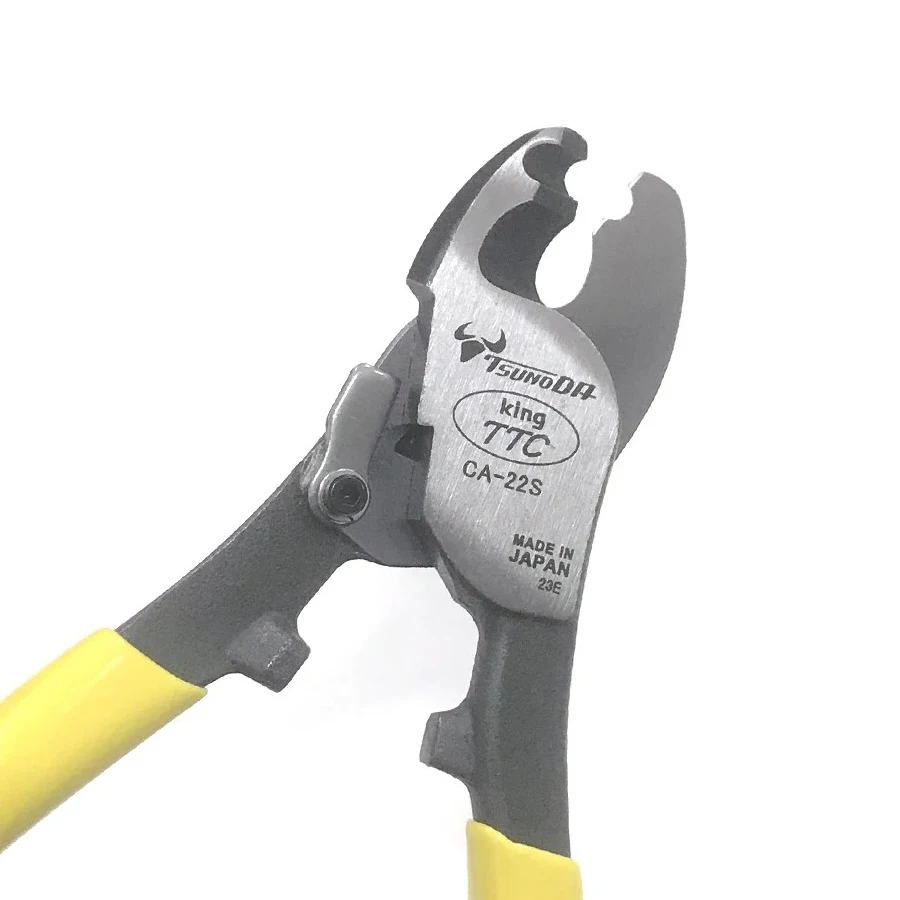 TSUNODA CA-22/CA-22S 150mm King TTC Spring Loaded Cable Cutter Wire Cutter Cable Cutting Pliers Repair Hand Tools