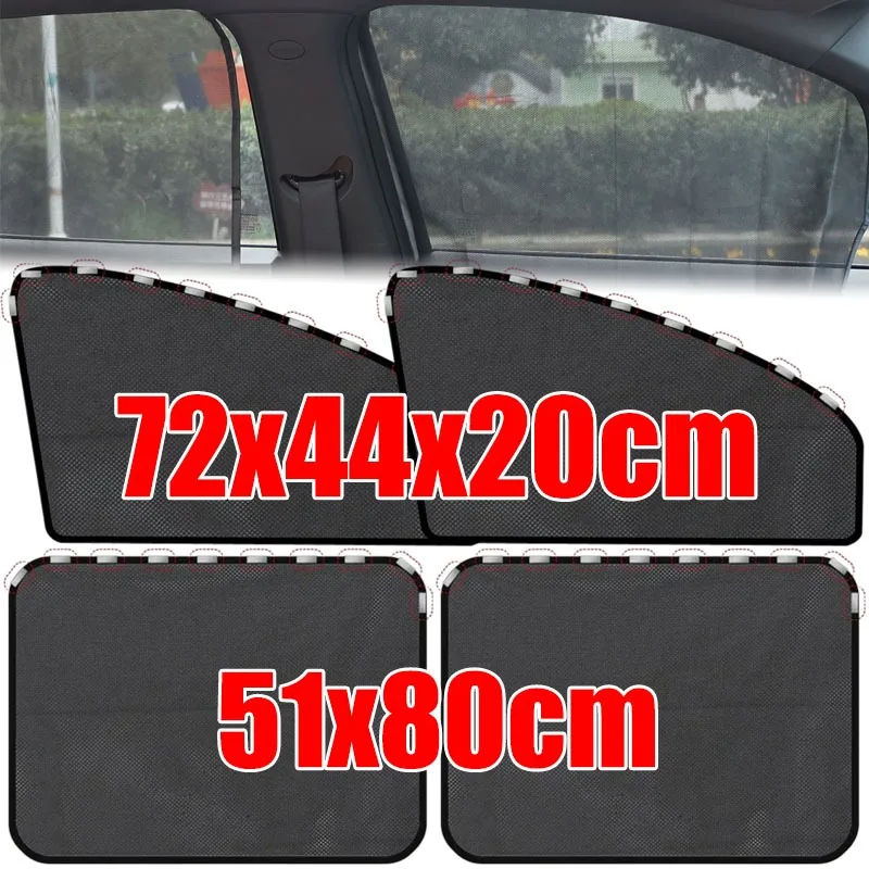

2/1PCS Magnetic Car Sunshade Curtains Summer Protection Side Window Shades Foldable Car Sun Shade Front Rear Auto Accessories