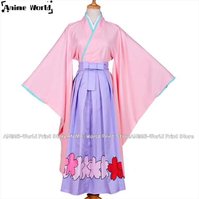 《Custom Size》Unisex Anime Cardcaptor Sakura Sakura Kinomoto Kimono Cosplay Costumes Outfit Halloween