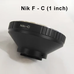 Nik - C for Nikon F mount manual lens for C mount camera CCTV video recorder Metal Mount Adapter Ring Focus to infinity