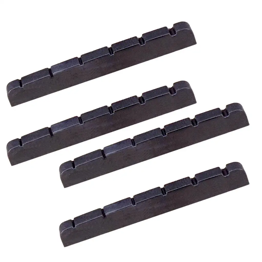 Six String Slotted Electric Guitar Nut Durable Plastic Bridge Part for Fender ST TL Style Guitar Spare Parts DIY Tools