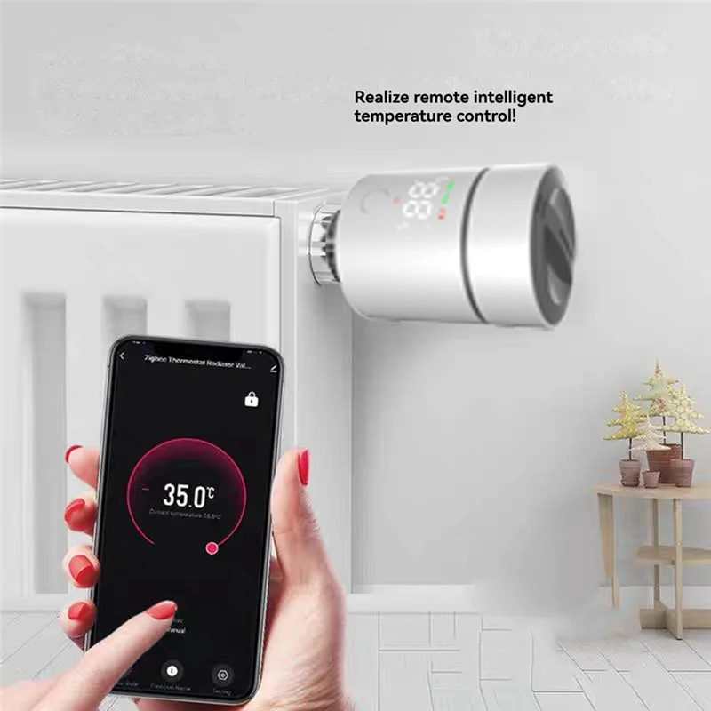 Tuya Wifi Smart Thermostat TRV Thermostatic Radiator Valve Actuator Temperature Control Smart Home Voice Home