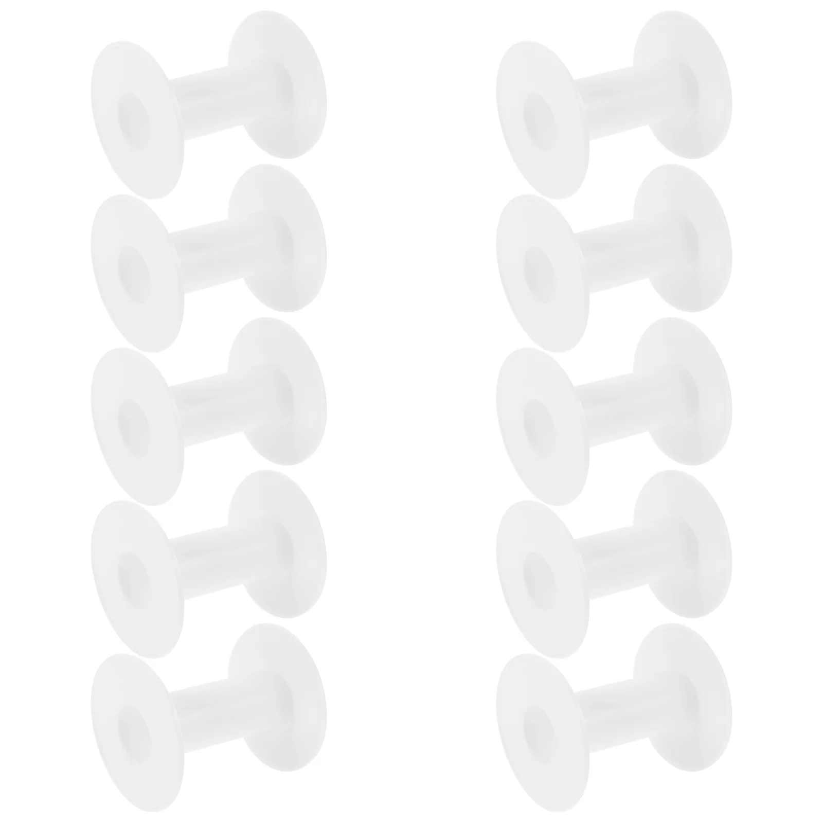 

10Pcs Portable Thread Bobbins Compatible with Multiple Sewing Machines Fine Workmanship Smooth Rotation Bobbins