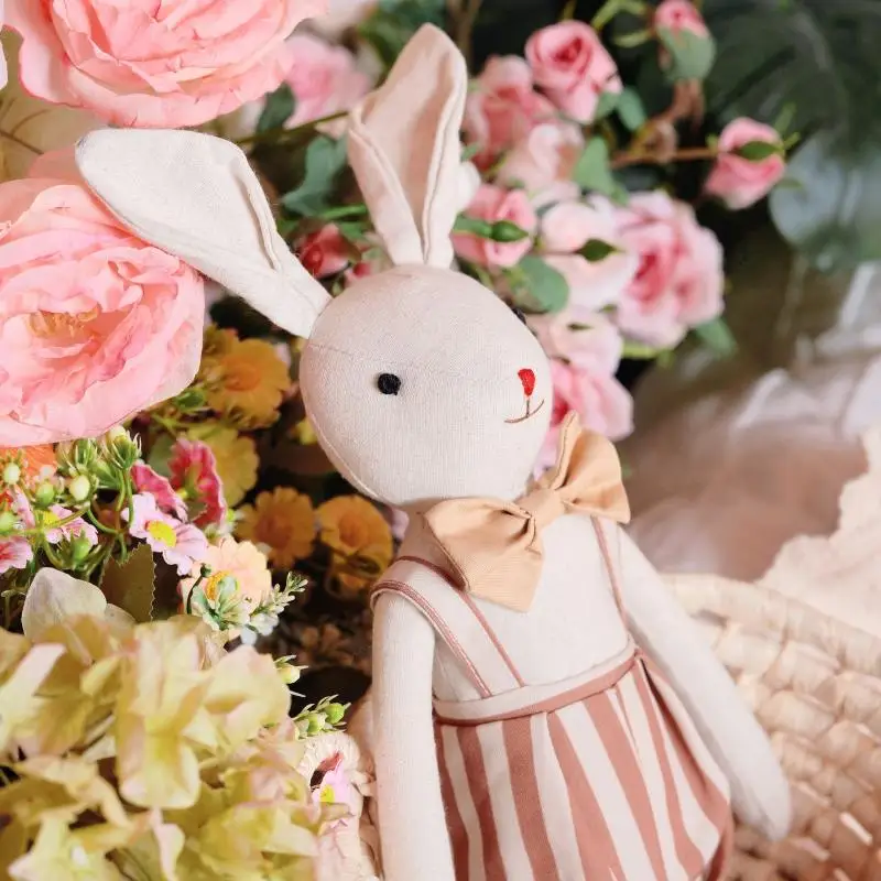 2025年新作 女の子の誕生日プレゼント用ファブリックおもちゃ、3～6歳の子供と女の子のクリスマス人形、リトルベア、ウサギ人形