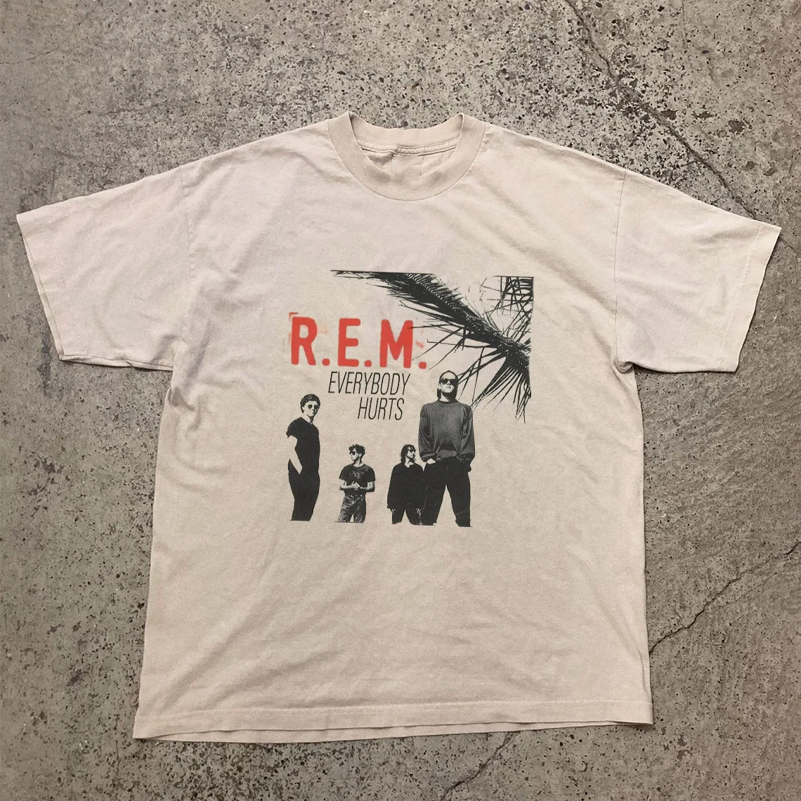 تي شيرت REM R E M Band الجميع يؤلم بالحجم الكامل S 5XL
