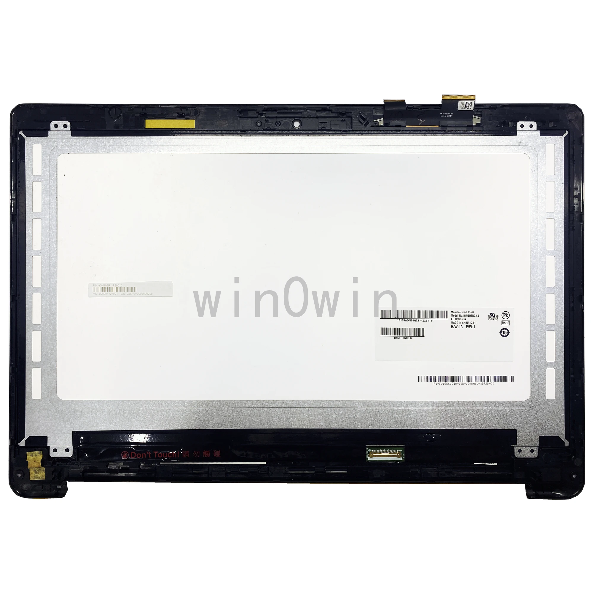 

B156HTN03.6 15.6" LCD screen touch display assembly For Asus Transformer Book TP500 TP500L TP500LA TOP15I97 V1.0 FP-TPAY15611A