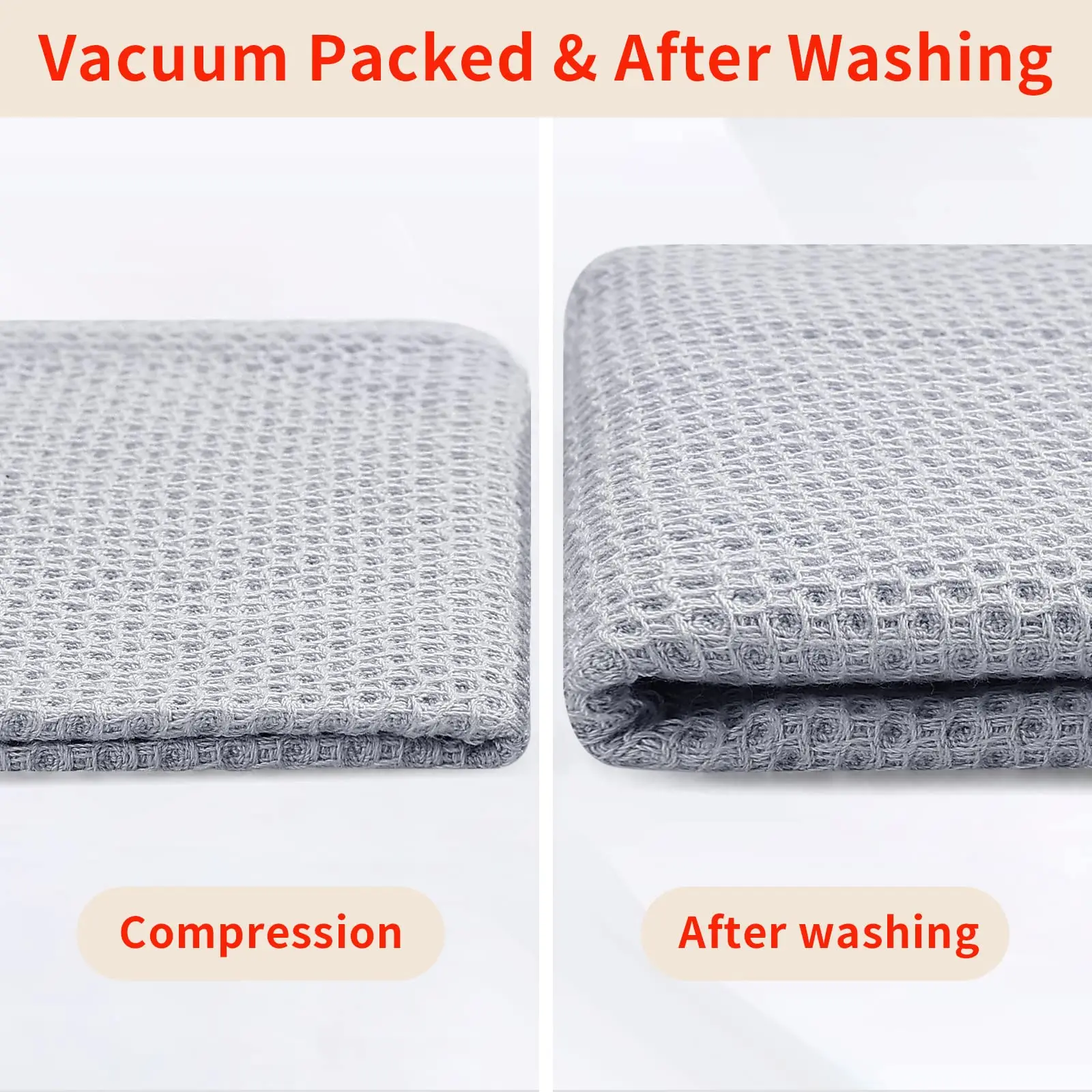 Olanly 100% Cotton Kitchen Towel Super Absorbent Dishcloth Home Cleaning Rags For Kitchen Quick Dry Hand Towel Soft Dishes Cloth