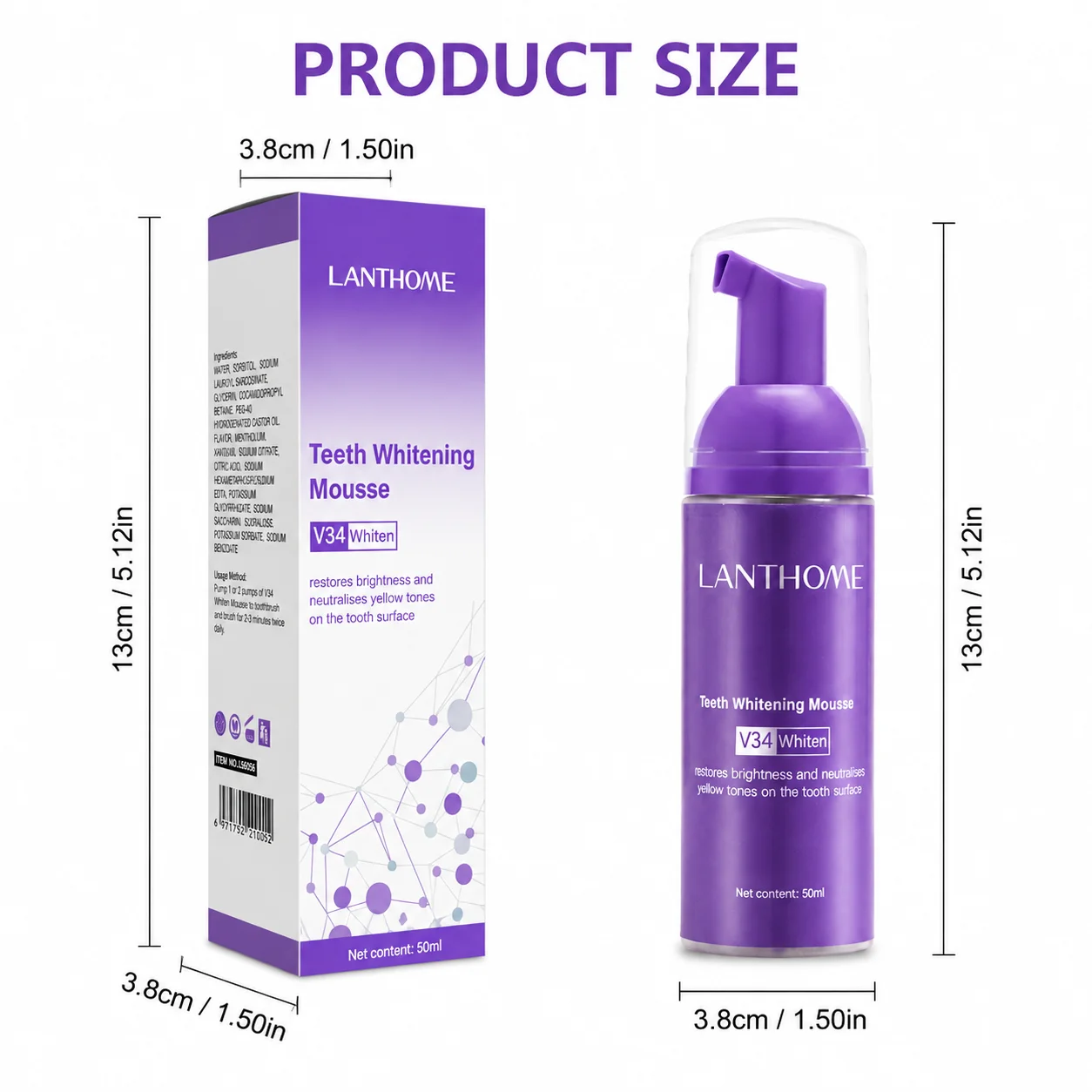 Probiotic Oral Spray V34 Denta - Teeth Whitening Mousse ulasan dan harga