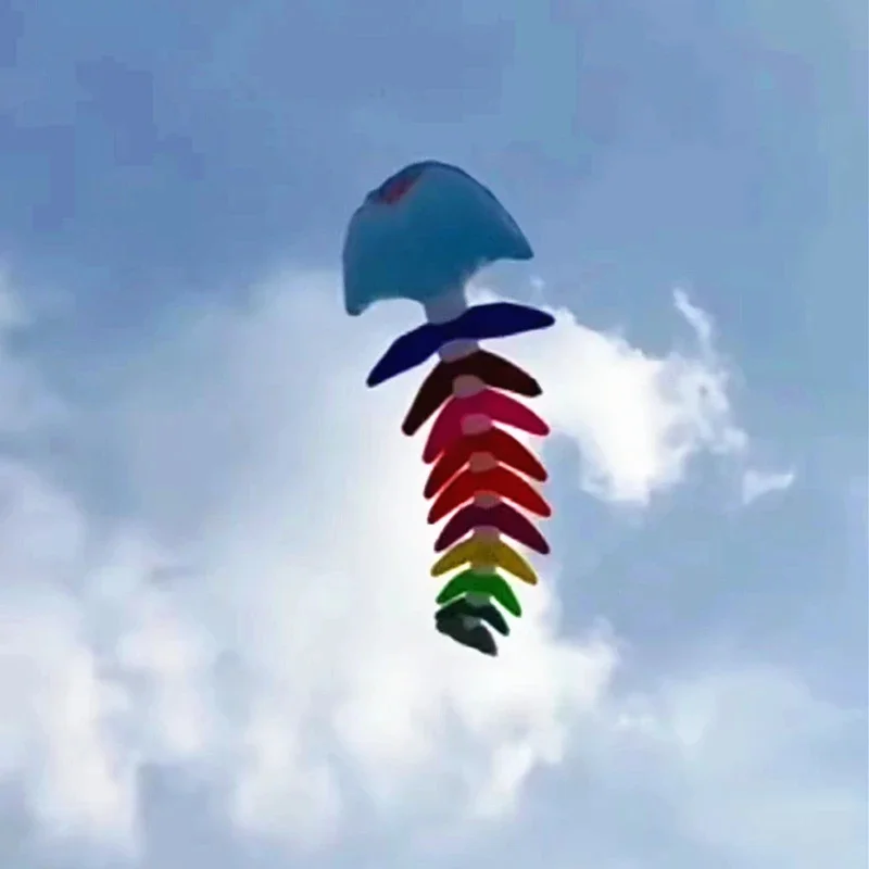 Free shipping fishbone soft kites pendant flying fish kites for adults inflatable show kites cometas de viento wind sock