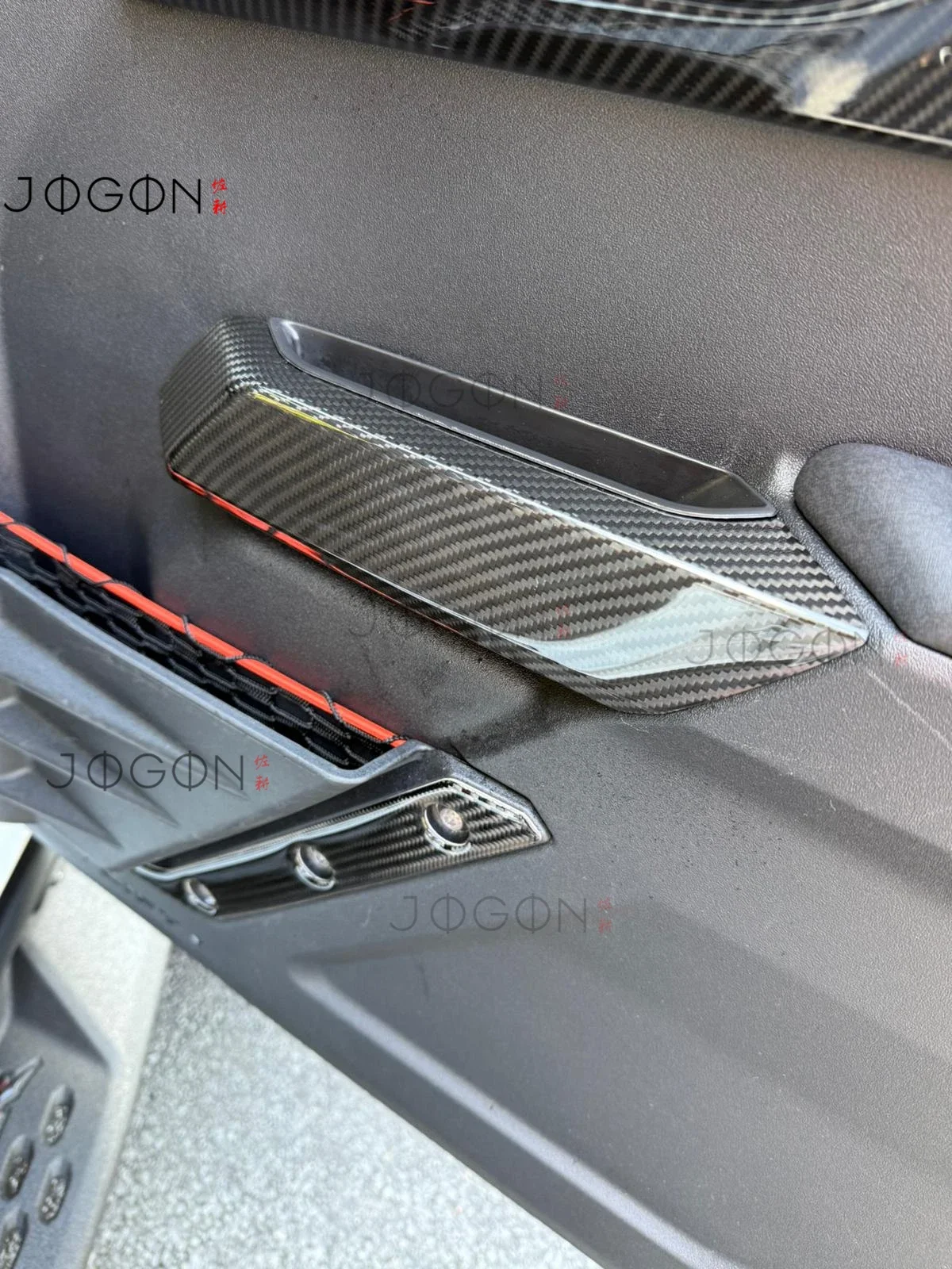 4pcs Real Carbon Fiber Car Inner Door Handle Cover Panel Interior Accessories For Ford Bronco Raptor Sport Utility 2021 Up