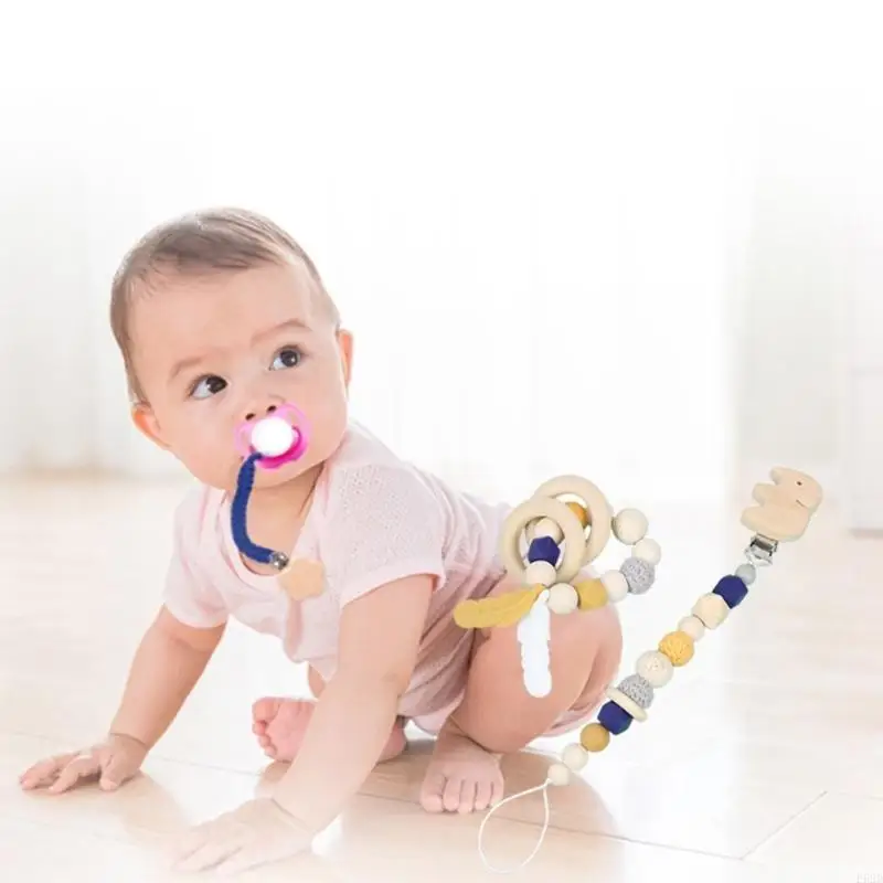 F62d 2pcs/مجموعة من الخرزات المستديرة للرضيع
