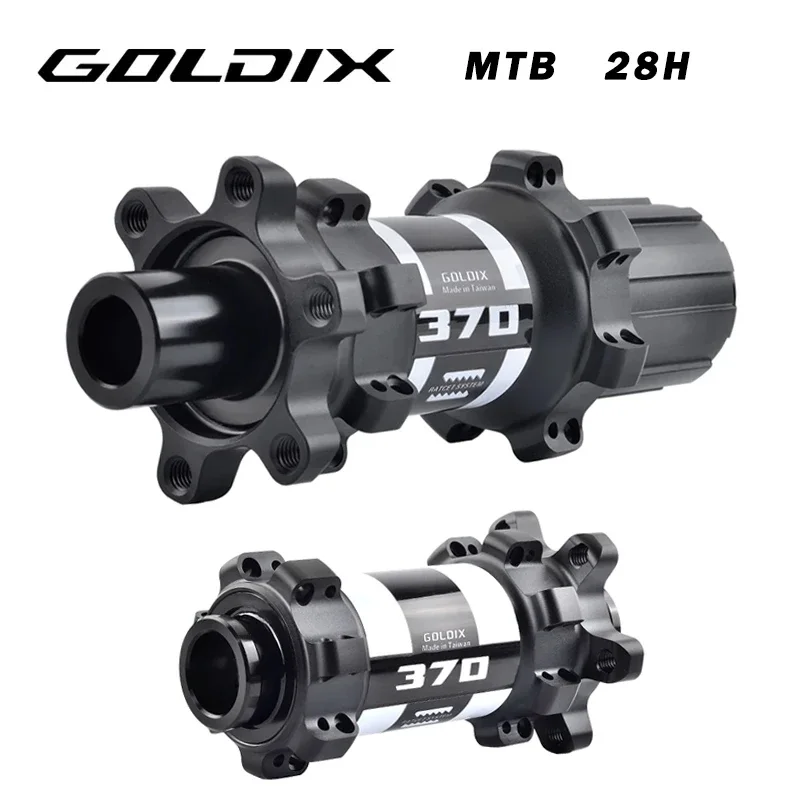 GOLDIX M370 Bicycle hub Sealed Bearing Hub 6-bolt Disc Brake Straight Pull 28H Ratchet 36T BOOST MTB Hub for 10/11/12 Speed